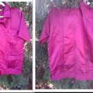 M-L  EXOTIC MAN'S TRAVELING-WORKING GUAYABERA-SHIRT EMBROIDERED-YUCATECA L@@K!!