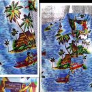 SZ-LG -M&W EXOTIC-RARE  VTG HAWAIIAN'S MAN'S SHIRT -L@@K!!