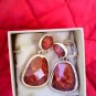 TIGER EYE FAUX WOMAN'S FANCY FINE  EARRINGS (FOR PIERCED EARS) L@@K!!!