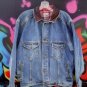XL VINTAGE MAN'S  MARLBORO DENIM BLUE JEAN JACKET  SUPERBERB. L@@K!!!