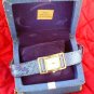 NEW VTG RARE WOMAN&acirc;��S WATCH IN ORIGINAL CASE BLUE LEATHER STRAP L@@K!!!