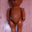 1.5" PENDANT RARE IRON BEAR ORNAMENT MUSTARD L@@K!!
