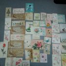 1940'SRARE OLD 43 USED MINI  GREETING CARDS  DESIGNERS HALLMARK, NORCROSS,GIBSON