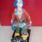 9” RARE VTG CHARLES SEROUJA & SONS CERAMIC CLOWN –MARBLE BASE.