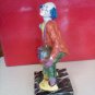 9&acirc;�� RARE VTG CHARLES SEROUJA & SONS CERAMIC CLOWN &acirc;��MARBLE BASE.