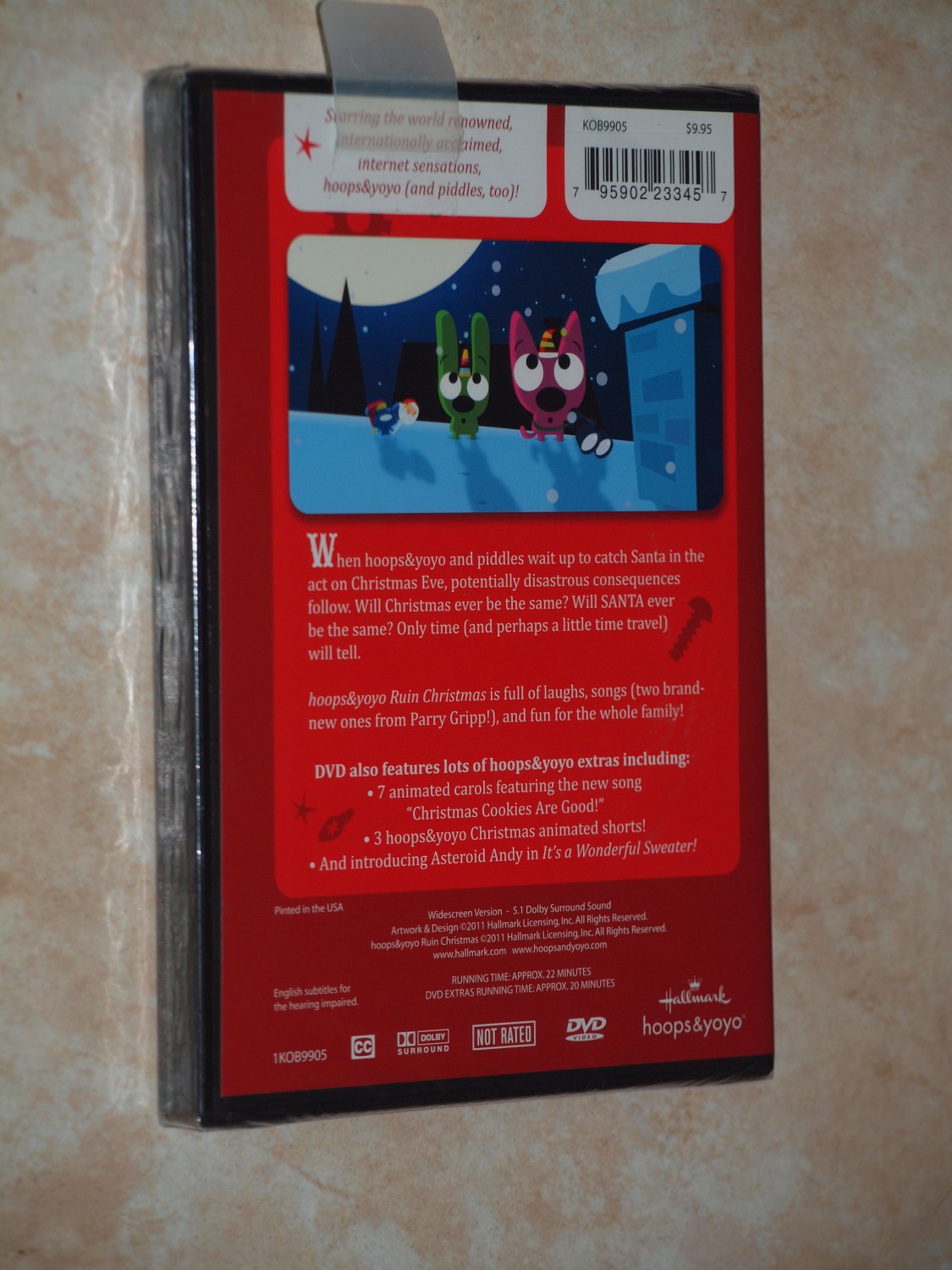 Hallmark Hoops & Yoyo Ruin Christmas (2011 DVD) Kids, Family, Songs NEW