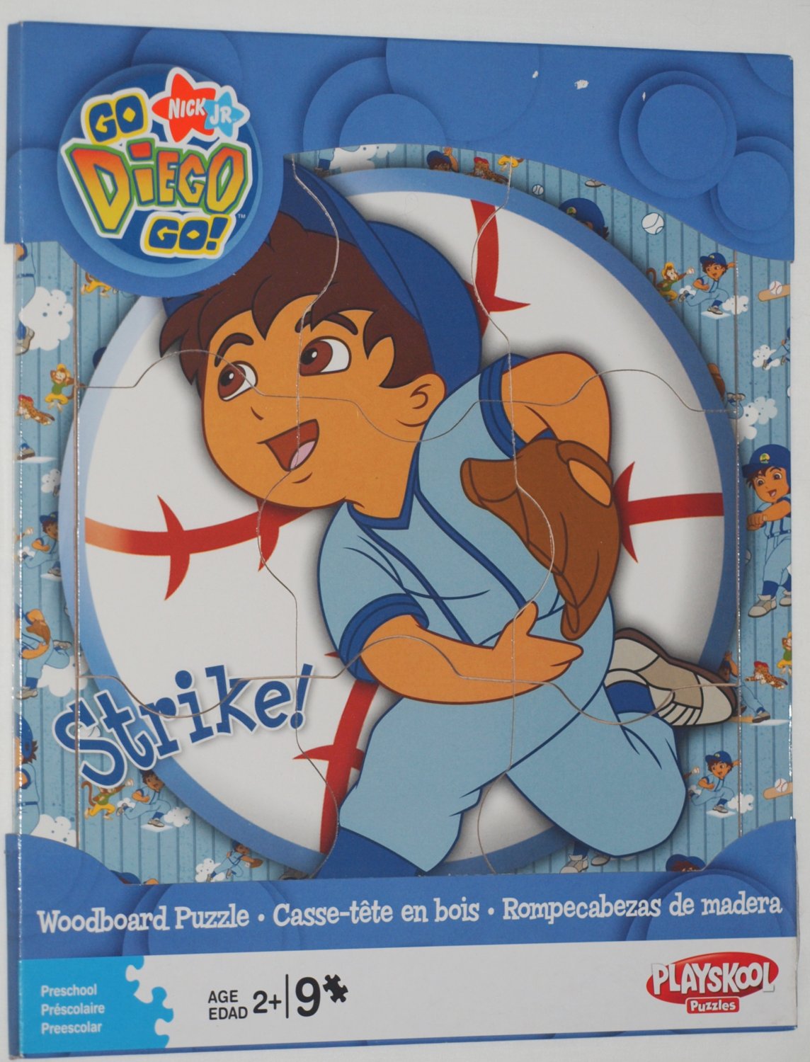 Go Diego Go Nick Jr Playskool Woodboard Puzzle 9 Pieces