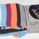 John Weitz Casual Collection Men's Socks, 5 Pair, Solids & Striped Designs, Size 10-13