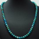 Turquoise 6.25 Round Bead Strand Necklace, 18 Inches, SHIPS FREE Turquoise 6.25 Round Bead Strand Necklace, 18 Inches, SHIPS FREE
