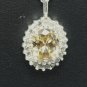 .925 Sterling Silver Beverly Hills 1.03ctw Yellow & White Zircon Necklace, 18 Inches SHIPS FREE