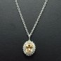 .925 Sterling Silver Beverly Hills 1.03ctw Yellow & White Zircon Necklace, 18 Inches SHIPS FREE