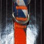 MAX-A-MILLION Toy Dog Adjustable Nylon Collar 6"-9" Neck, Orange Blue White Striped