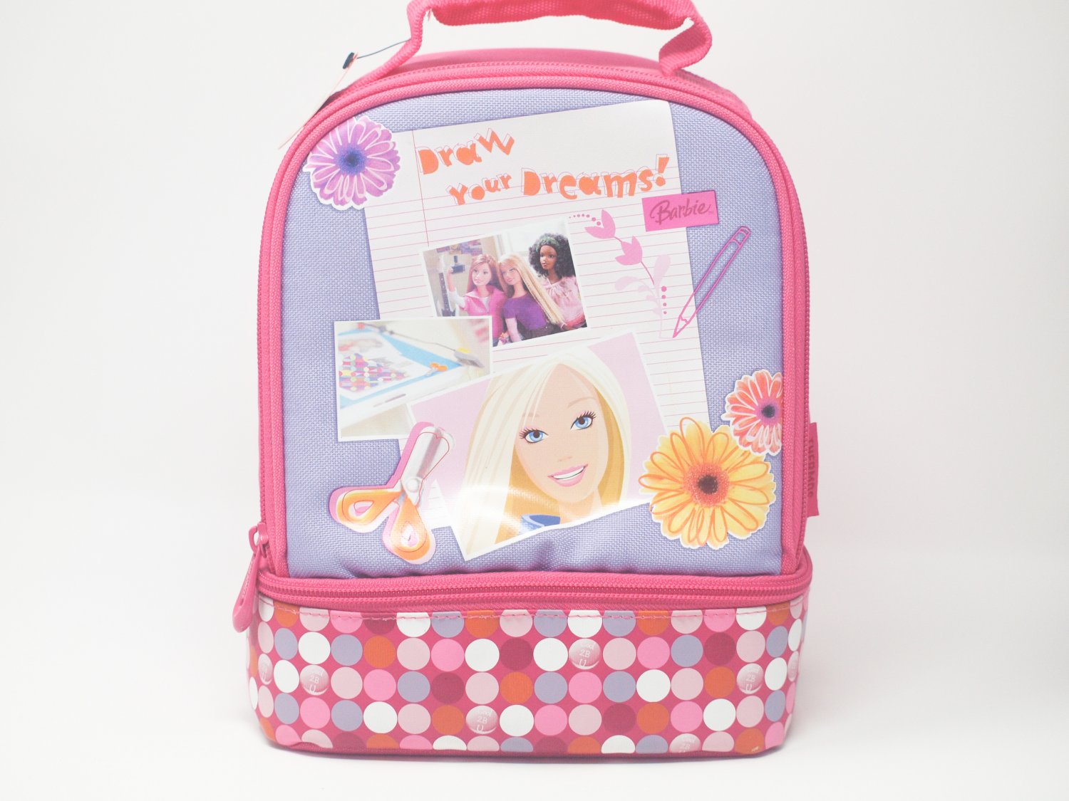 Thermos 2006 BARBIE Draw Your Dreams! Dual Compartment Insulated Lunch Kit