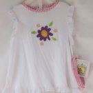 Tuti Fruiti Infant 24 Month Girl White Sleeveless Dress with Purple Flower and Headband Tuti Fruiti Infant 24 Month Girl White Sleeveless Dress with Purple Flower and Headband