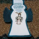 Angel December Blue Zircon Birthstone Pendant & Necklace, 18", in Angel Gift Box Case Angel December Blue Zircon Birthstone Pendant & Necklace, 18", in Angel Gift Box Case