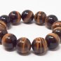 Tiger Eye 14mm Stone Bracelet, Stretchable to 7-8 Inches, FREE SHIPPING