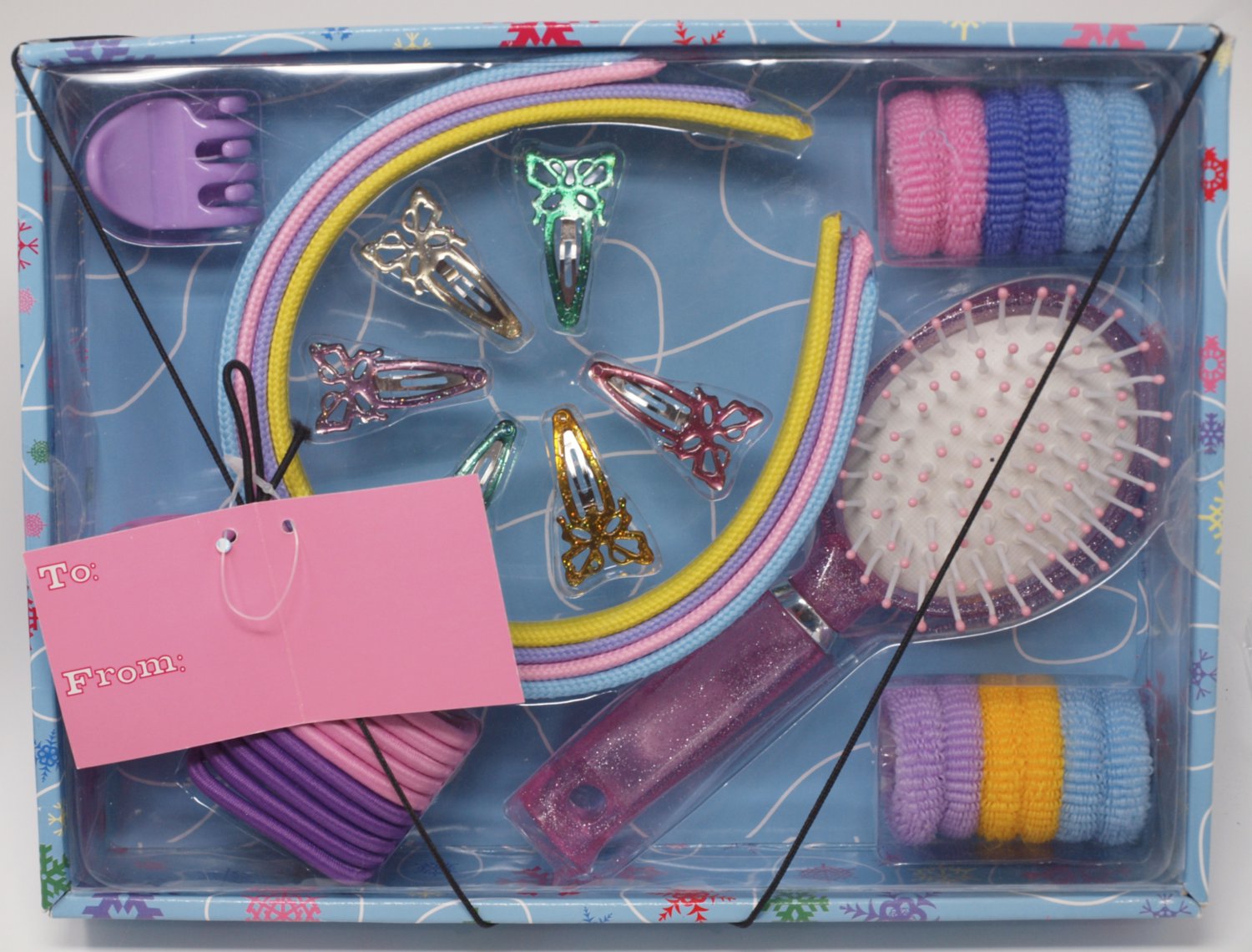 Girl's Hair Accessories Gift Set by Goody Products Ponytailers, Jaw