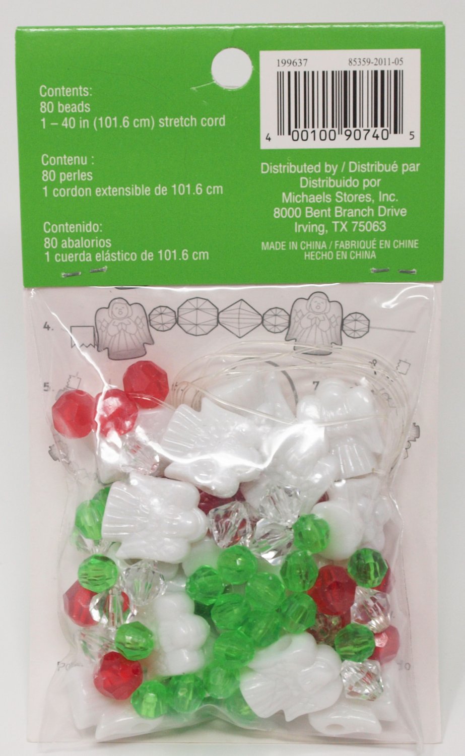 Creatology Holiday Christmas BRACELET KIT, 81 Pieces Makes 4 Bracelets