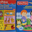 2 Fisher Price Children's Workbooks, I CAN LEARN & BEGINNING THINKING SKILLS, Homeschool 2 Fisher Price Children's Workbooks, I CAN LEARN & BEGINNING THINKING SKILLS, Homeschool