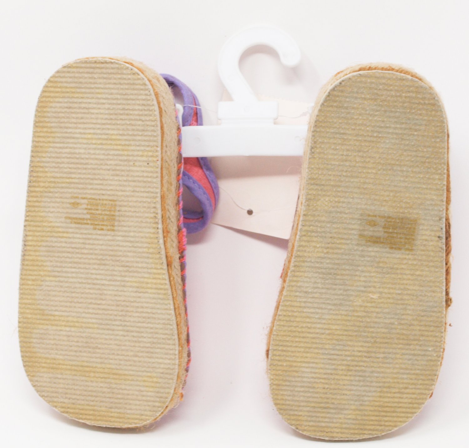 JC Penney Toddler Girl's Pink Polish Plaid Open Toe Sandals, Size