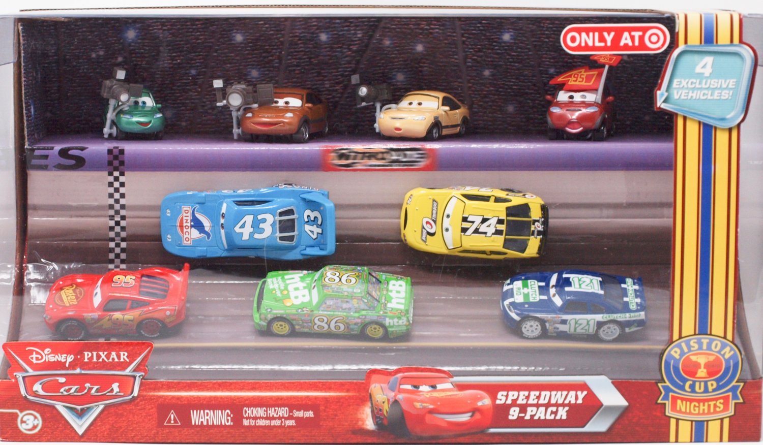 Disney Pixar Cars Speedway 9 Pack Diecast Car Set Target Exclusive NIB ...