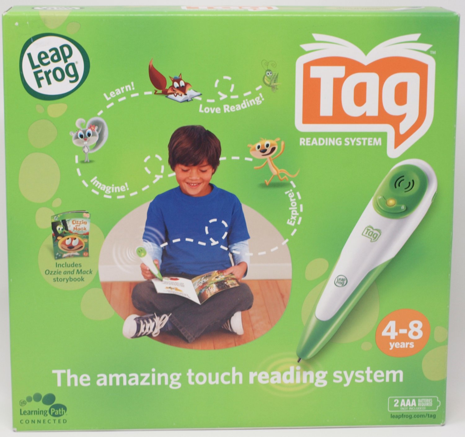 LeapFrog Tag Reading System Includes Ozzie & Mack Storybook, Ages 4-8 ...