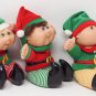 Cabagge Patch Kids Elf Snugglies, 6.5" Sitting Position, Set of 3, Plush Doll Toy