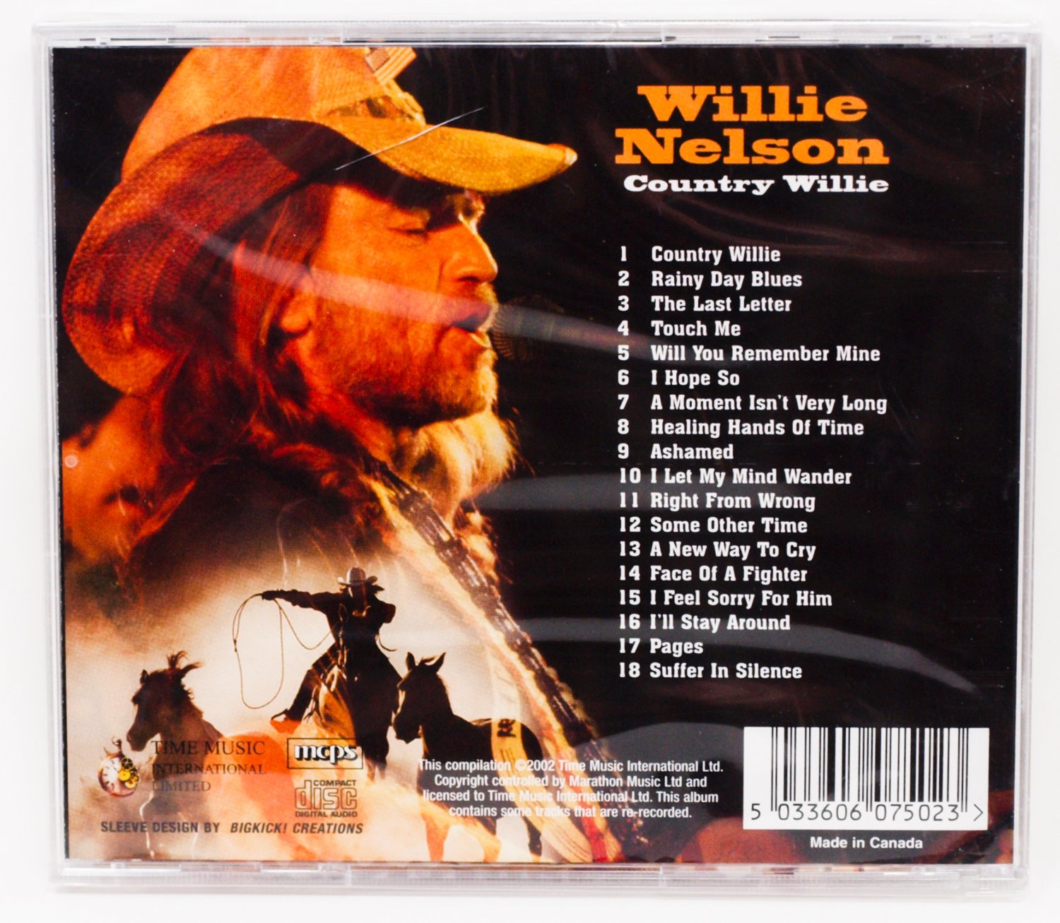 Willie Nelson CD "Country Willie" 2002 Time Music International, 18 ...