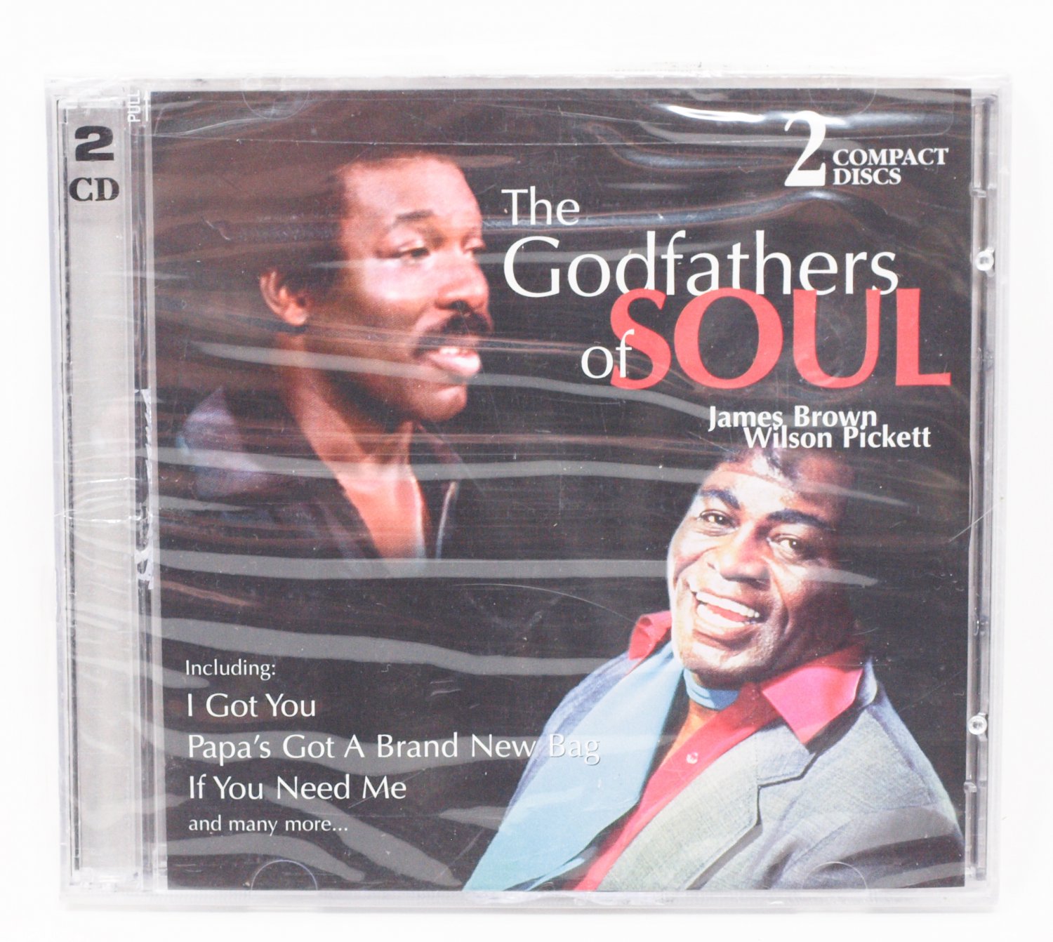 The Godfathers of SOUL, James Brown & Wilson Pickett, 2 CD Set, 1999 Retro Music NEW