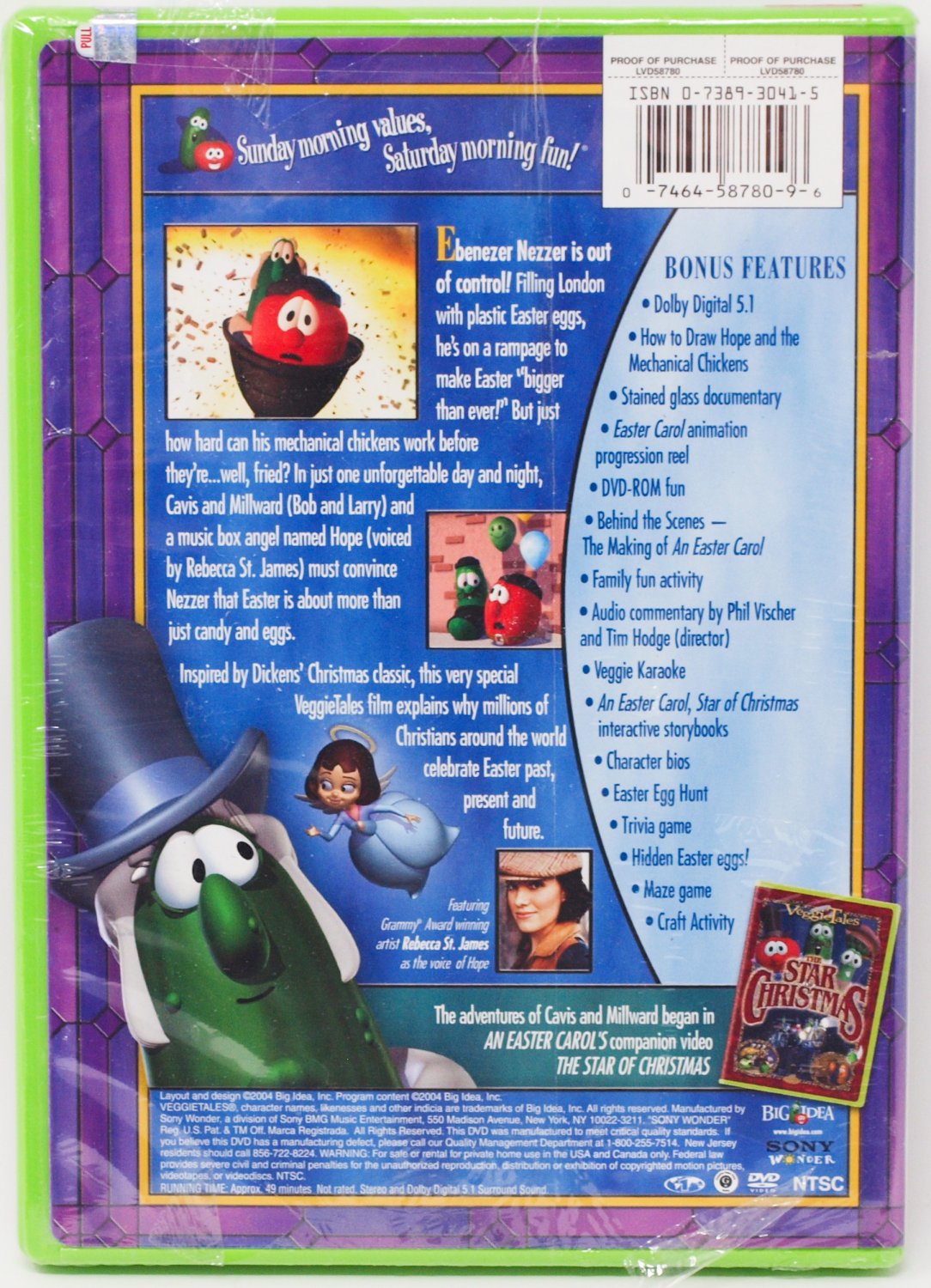 Veggie Tales 2004 Animated AN EASTER CAROL DVD, 