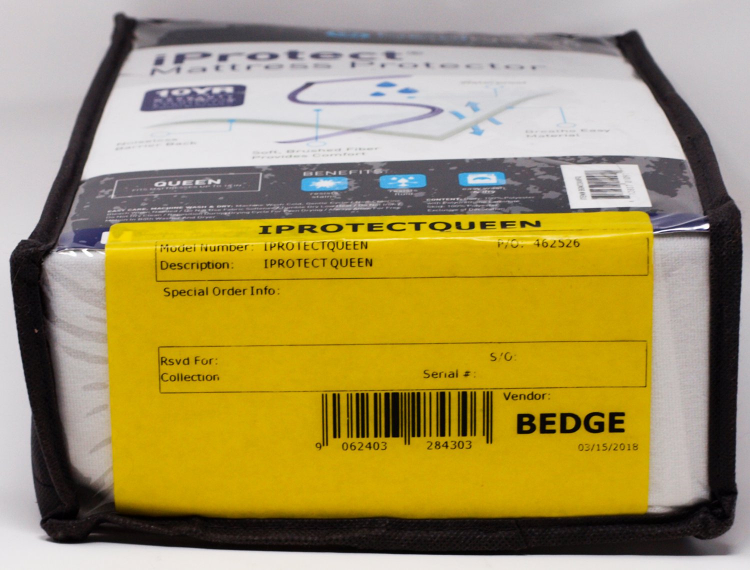 bedgear iprotect performance queen mattress protector