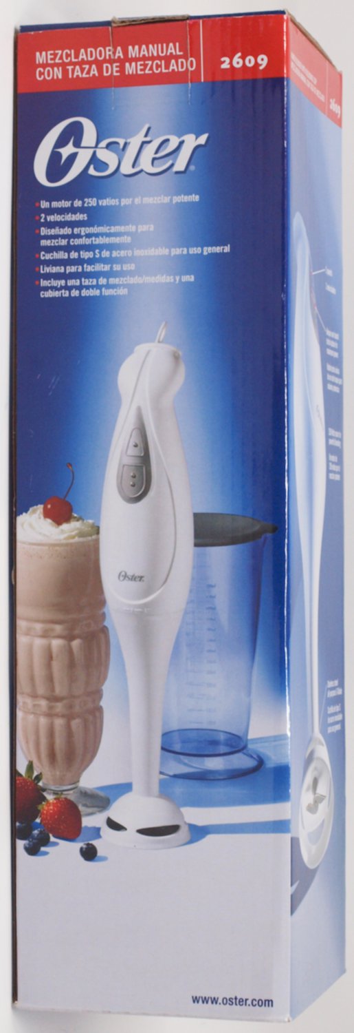 Oster Hand Blender With Blending Cup & DualPurpose Lid, Model 2609