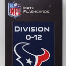 NFL Houston Texans Math Flashcards, Division, 0-12, Large Size Cards & Easy to Handle NEW