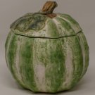 World Bazaars Inc. Green and White Porcelain Gourd with Lid World Bazaars Inc. Green and White Porcelain Gourd with Lid