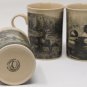 Designpac Field & Stream Wildlife Coffee Mugs, Set of 4, Whitetail Deer, Caribou, Ducks