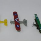 Miniature Diecast Metal Biplanes, Lot of 3, Vintage Collectors Set from Reader's Digest 1970's