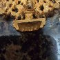 ART Signed Christmas Tree Brooch Pin With Multicolored Rhinestones, Vintage