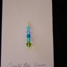 Blue Green Floating Necklace