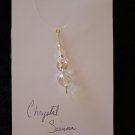Pink & Clear Crystal Floating necklace