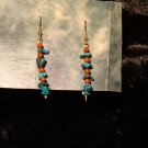 Turquoise & Red Jasper Gold