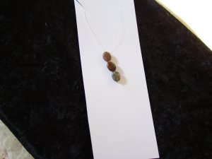 Fancy Tri Jasper Floating Necklace