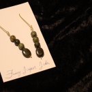 Jade & Fancy Jasper Earrings Gold