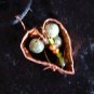 copper & jade Heart