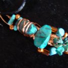 copper & turquoise pendant