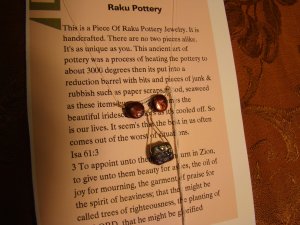 raku small pendant
