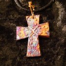 raku cross pendant