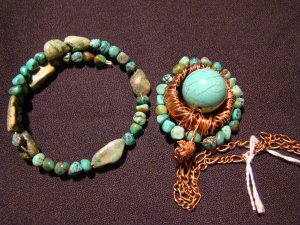 turquoise starburst set