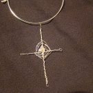 silver crystal cross