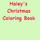 Haley's Christmas Color Book