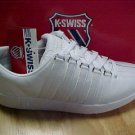 BRAND NEW K-SWISS CLASSIC MENS SHOES WHITE - - ALL SIZES